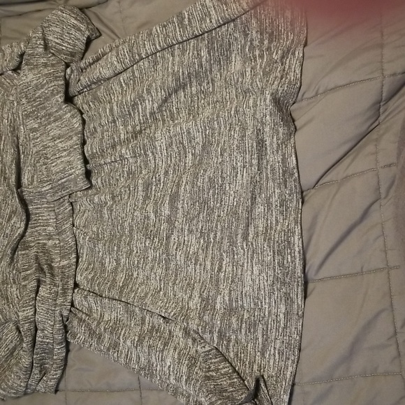 Isabel Maternity Babydoll Sweater Long Sleeve Shirt Gray - Picture 3 of 3